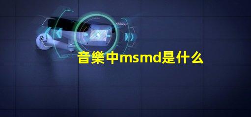 音樂中msmd是什么意思 msmd電池是什么嗎